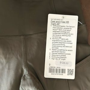 NWT Fast and Free Lululemon leggings.